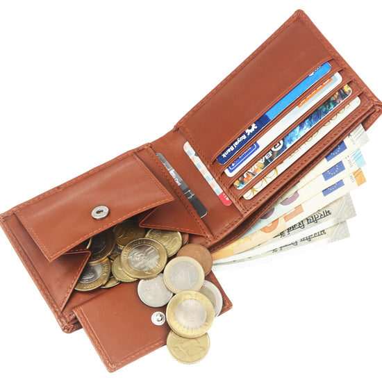 KIEV RFID Protected Leather Wallet for Men - WILDHORN