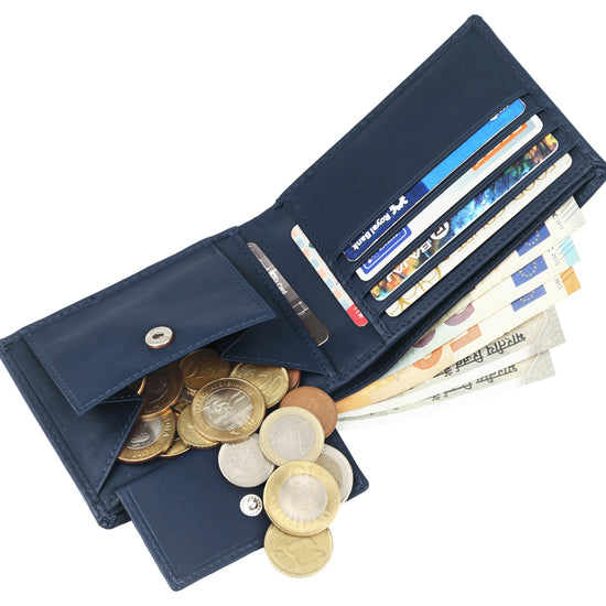 KIEV RFID Protected Leather Wallet for Men - WILDHORN