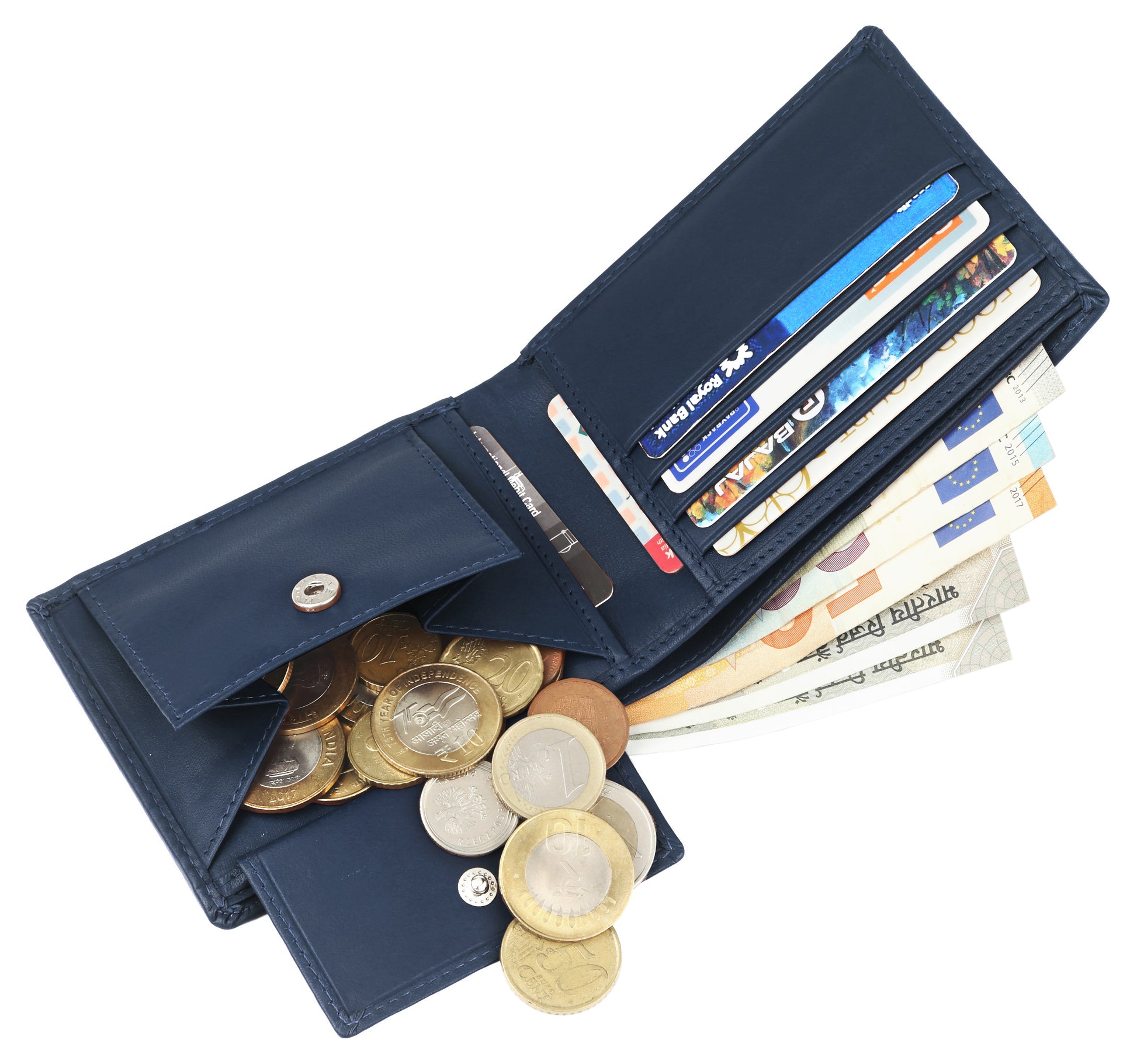 KIEV RFID Protected Leather Wallet for Men - WILDHORN