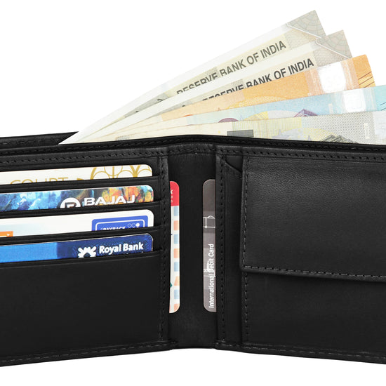 KIEV RFID Protected Leather Wallet for Men - WILDHORN