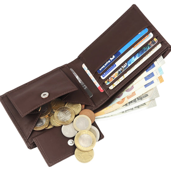 KIEV RFID Protected Leather Wallet for Men - WILDHORN