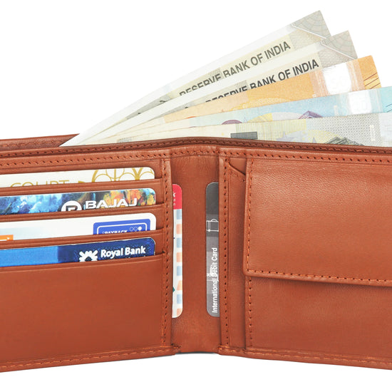 KIEV RFID Protected Leather Wallet for Men - WILDHORN