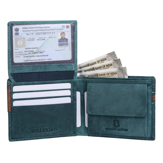 KINGSTON RFID Protected Leather Wallet for Men - WILDHORN