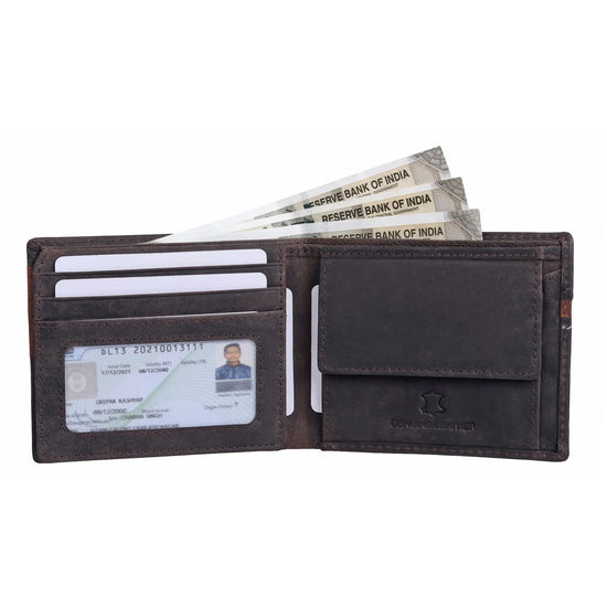 KINGSTON RFID Protected Leather Wallet for Men - WILDHORN