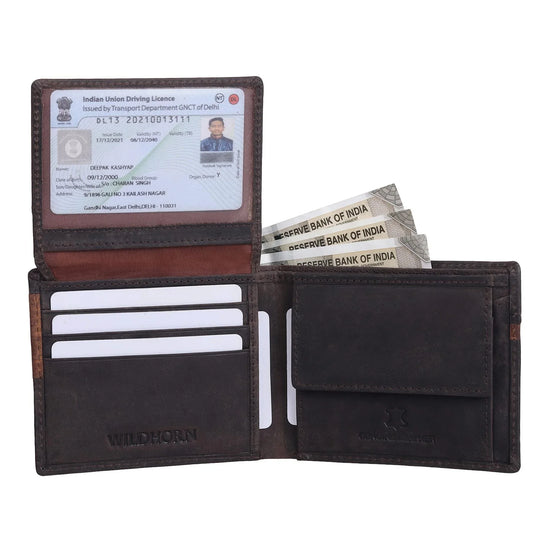 KINGSTON RFID Protected Leather Wallet for Men - WILDHORN