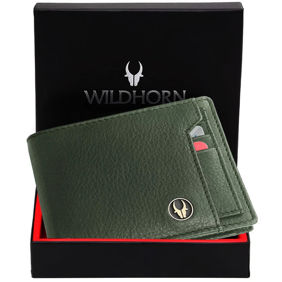 KYOTO RFID Protected Leather Wallet for Men - WILDHORN