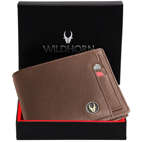 KYOTO RFID Protected Leather Wallet for Men - WILDHORN