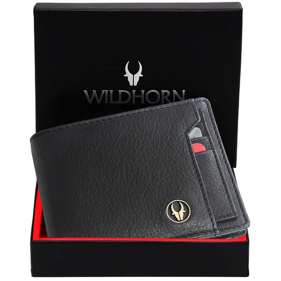 KYOTO RFID Protected Leather Wallet for Men - WILDHORN