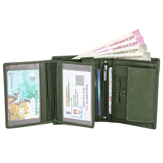 LEONARDO RFID Protected Leather Wallet for Men - WILDHORN