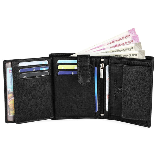 LEONARDO RFID Protected Leather Wallet for Men - WILDHORN