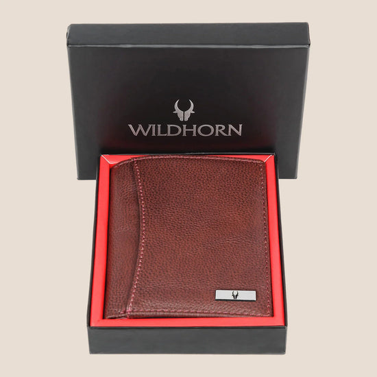 LEONARDO RFID Protected Leather Wallet for Men - WILDHORN