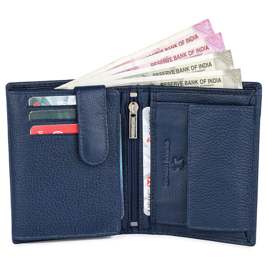 LEONARDO RFID Protected Leather Wallet for Men - WILDHORN