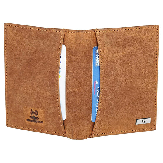 LEONARDO RFID Protected Leather Wallet for Men - WILDHORN