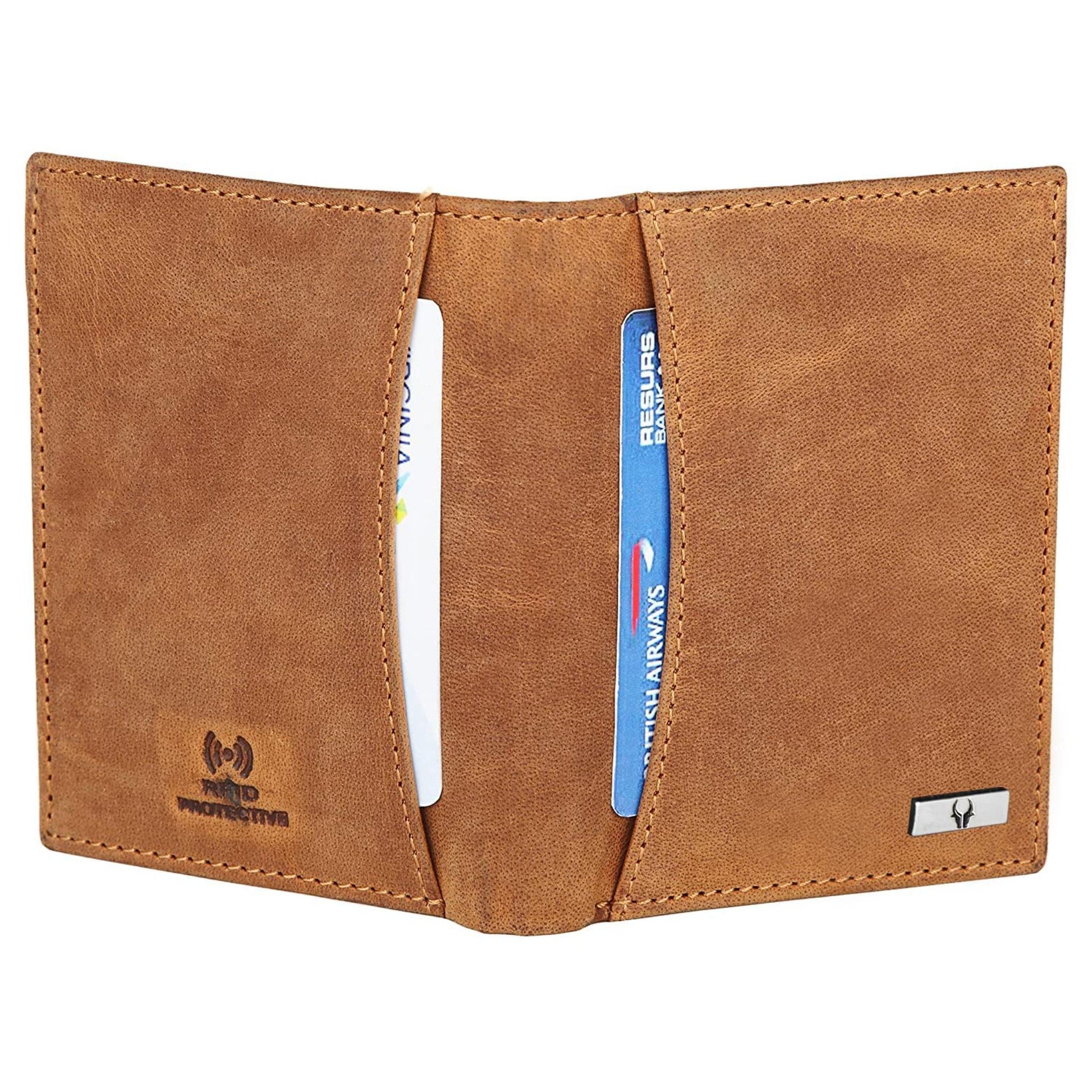 LEONARDO RFID Protected Leather Wallet for Men - WILDHORN