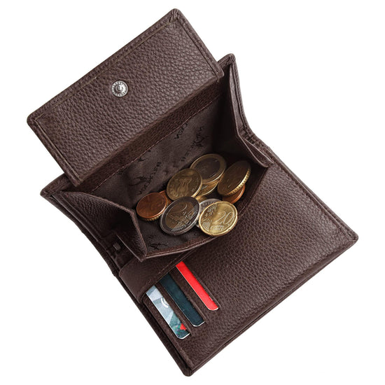 LEONARDO RFID Protected Leather Wallet for Men - WILDHORN