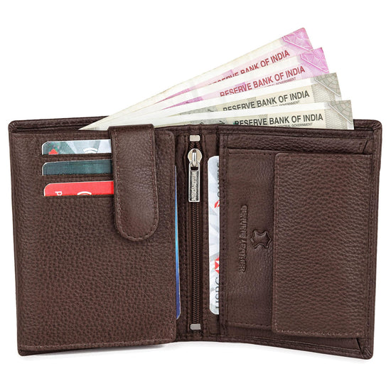 LEONARDO RFID Protected Leather Wallet for Men - WILDHORN