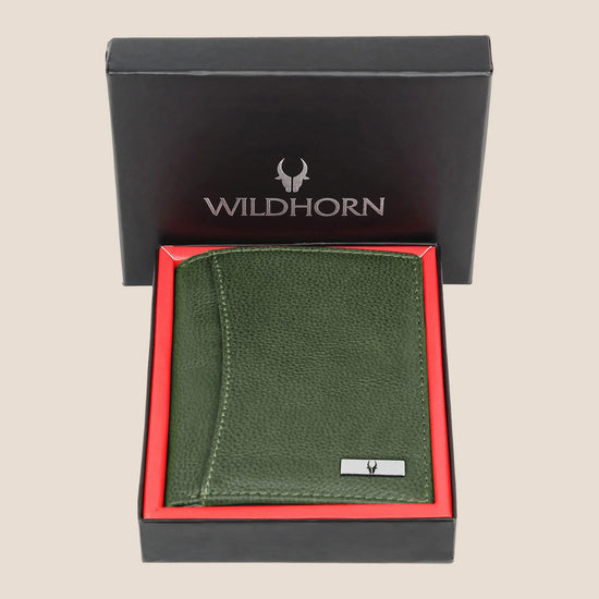 LEONARDO RFID Protected Leather Wallet for Men - WILDHORN