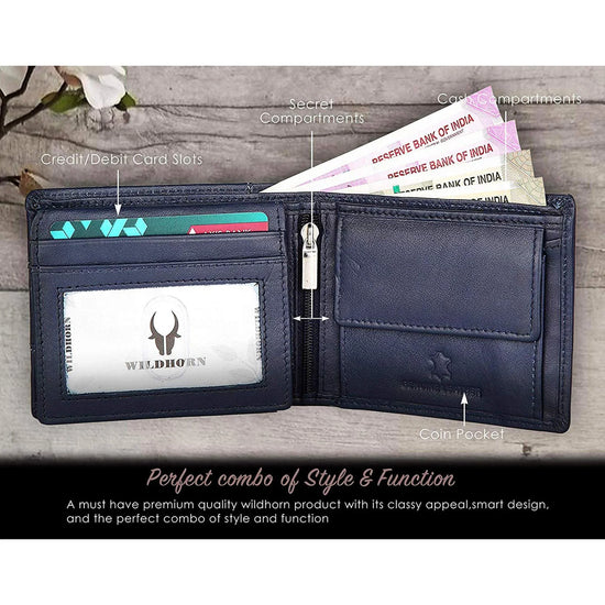 LOUIS RFID Protected Leather Wallet for Men - WILDHORN