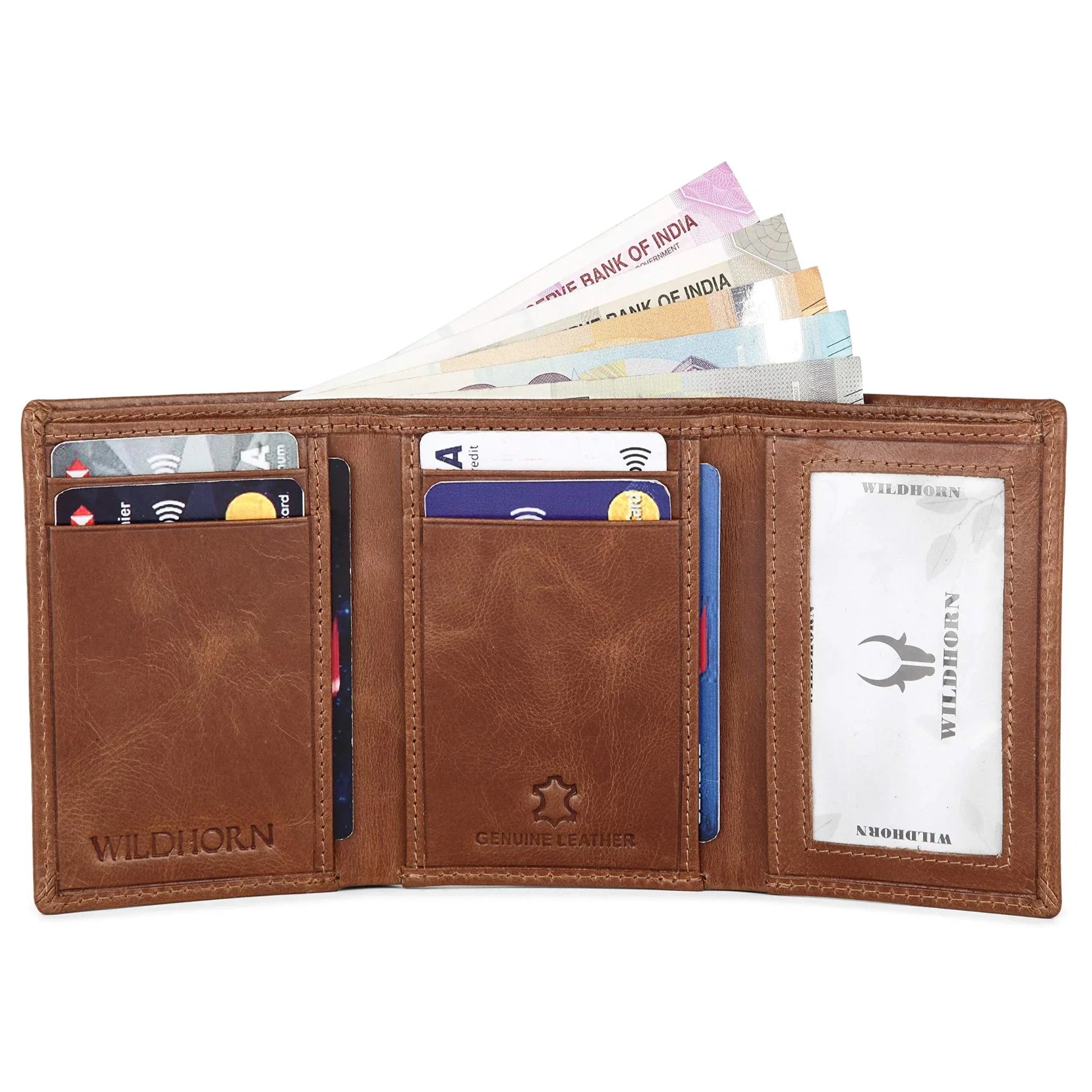 LUKE RFID Protected Leather Wallet for Men - WILDHORN
