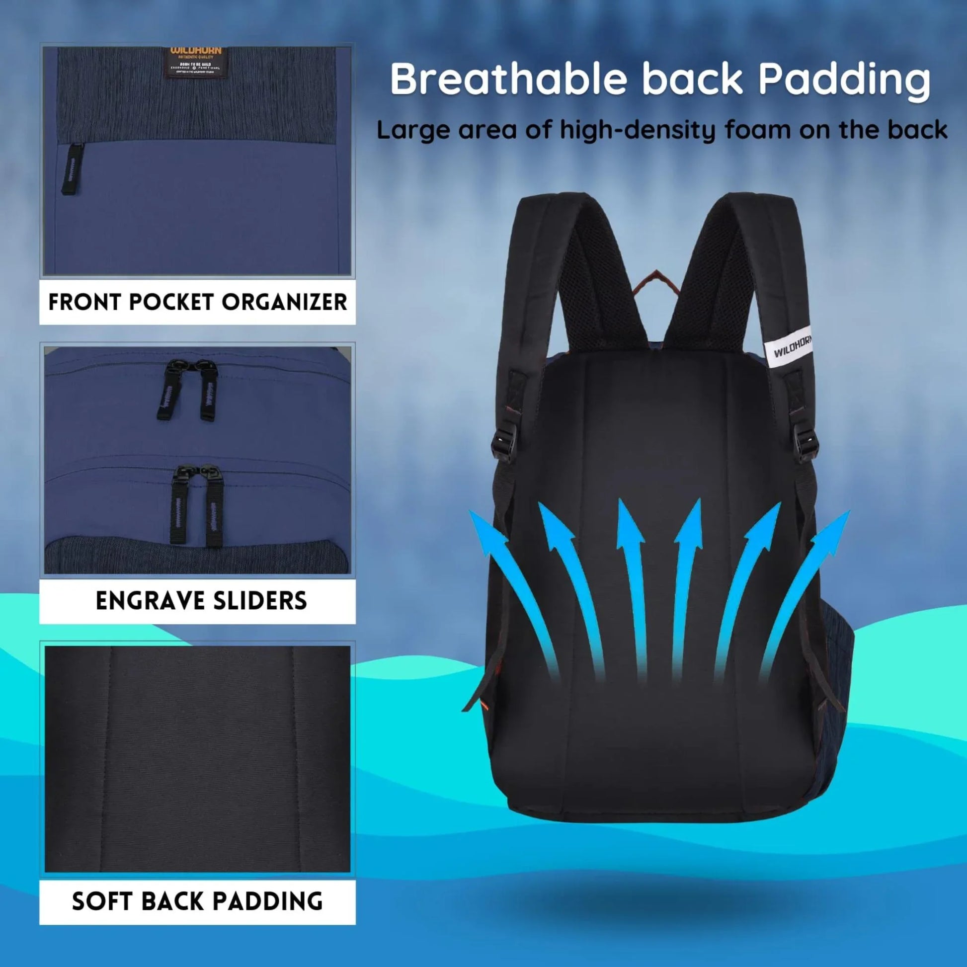 MALAGA Laptop Backpack for Men & Women - WILDHORN