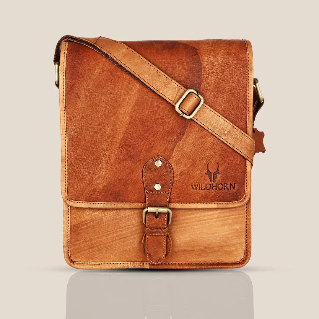 MALTON Leather Sling Bag for Men - WILDHORN