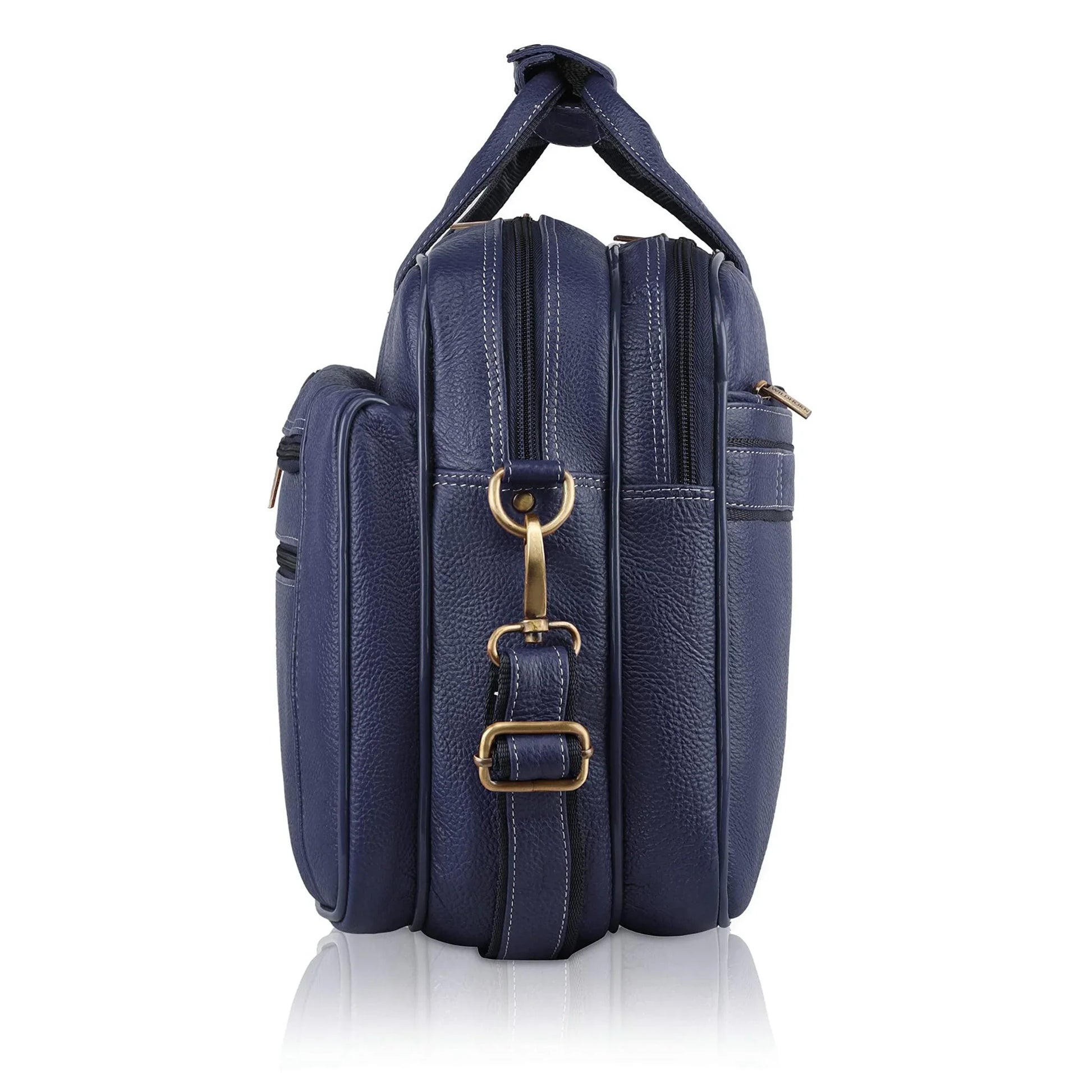 MANCHESTER Leather Laptop Messenger Bag for Men - WILDHORN
