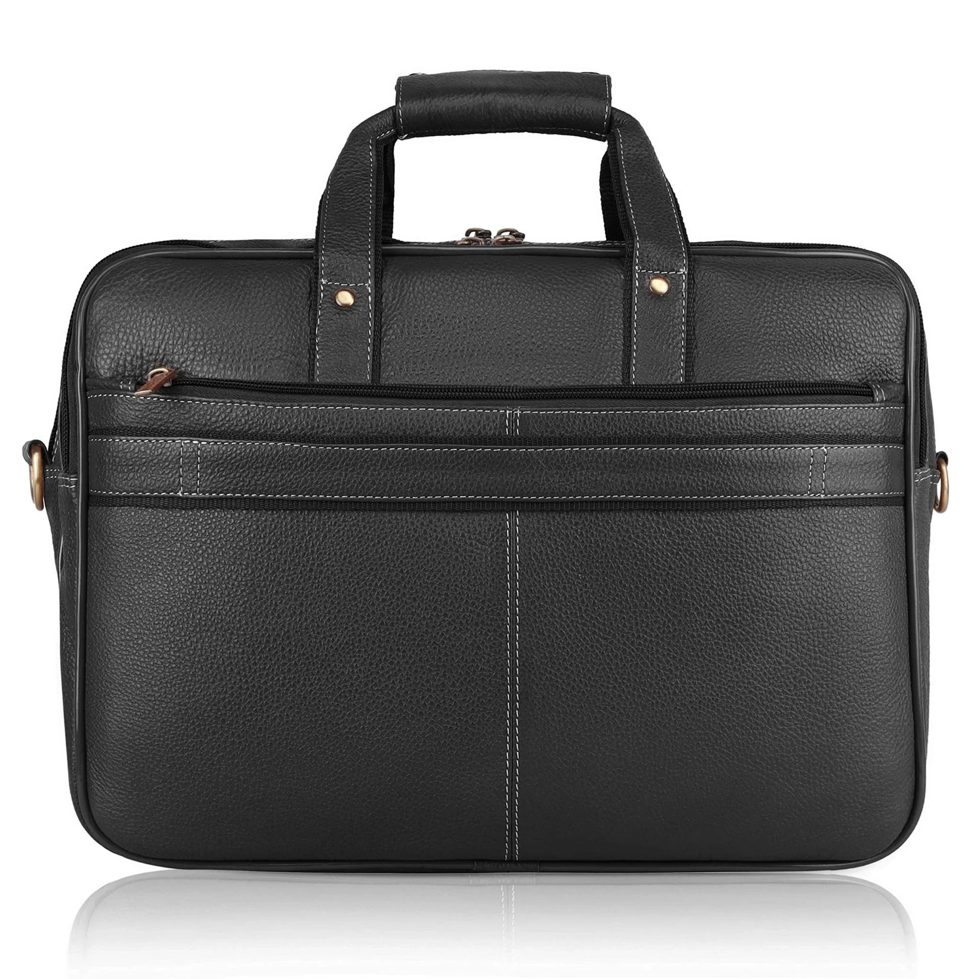 MANCHESTER Leather Laptop Messenger Bag for Men - WILDHORN