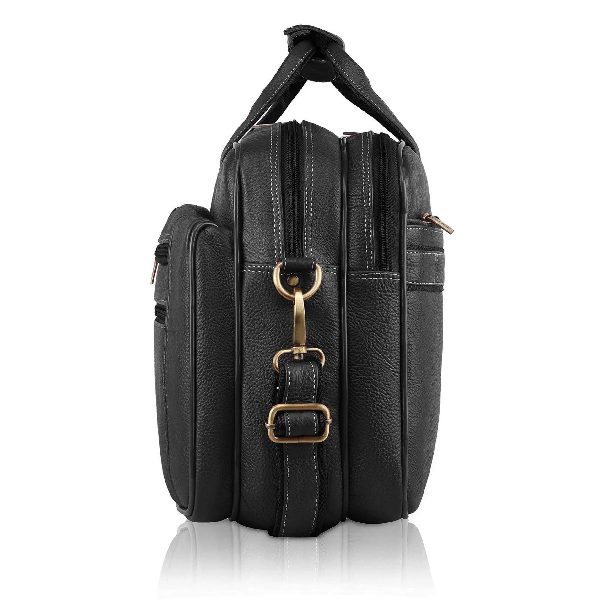 MANCHESTER Leather Laptop Messenger Bag for Men - WILDHORN