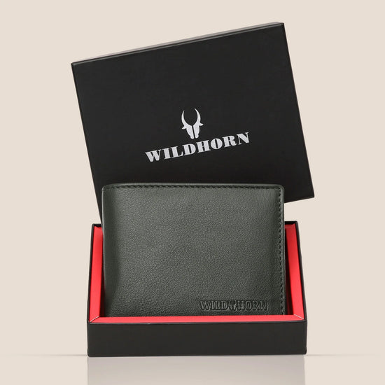 MARCUS RFID Protected Leather Wallet for Men - WILDHORN