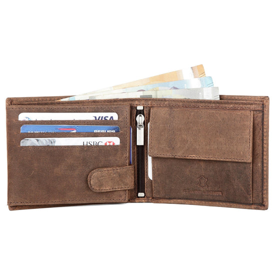 MARCUS RFID Protected Leather Wallet for Men - WILDHORN