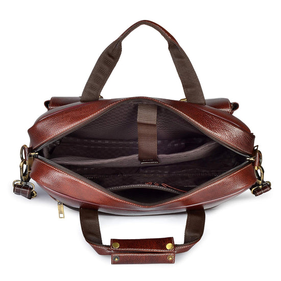 MARYLAND Leather Laptop Messenger Bag for Men - WILDHORN