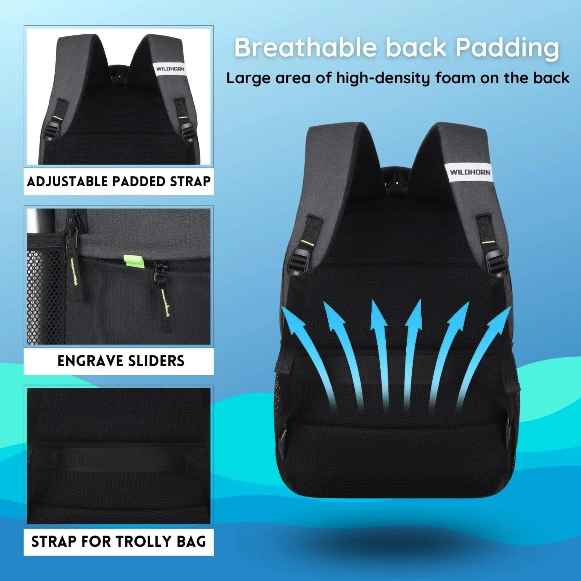 MUNICH Laptop Backpack for Men & Women - WILDHORN