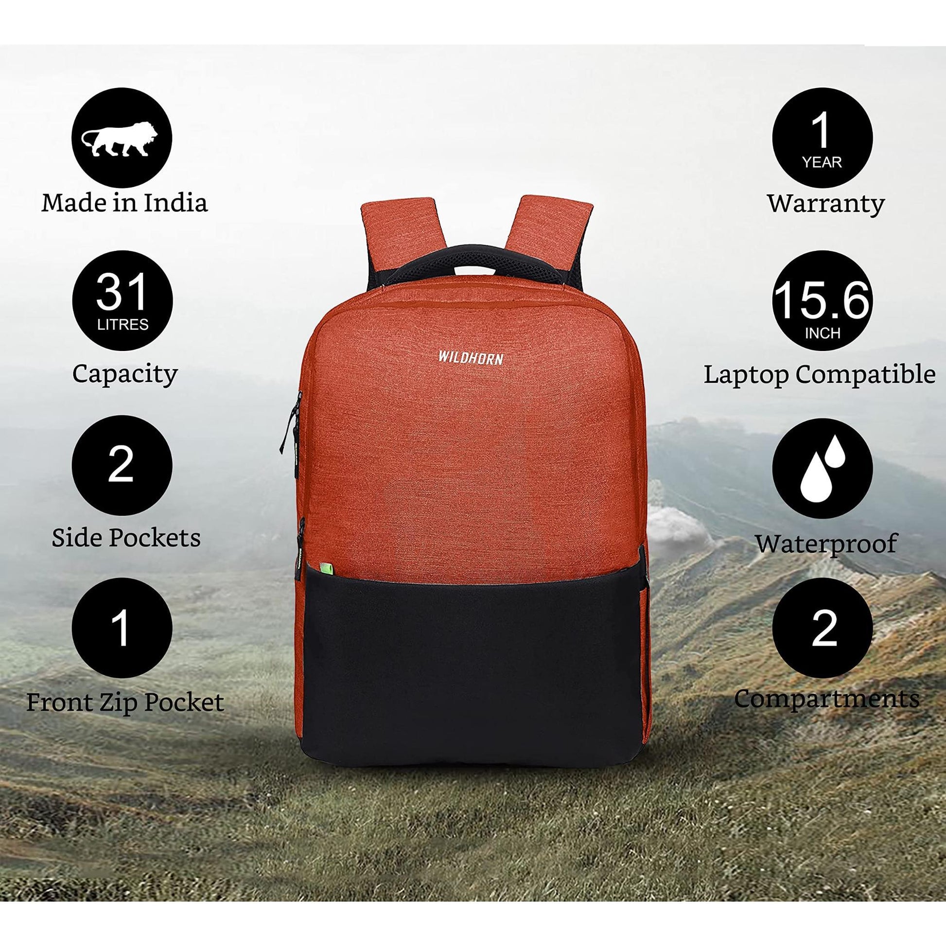 MUNICH Laptop Backpack for Men & Women - WILDHORN