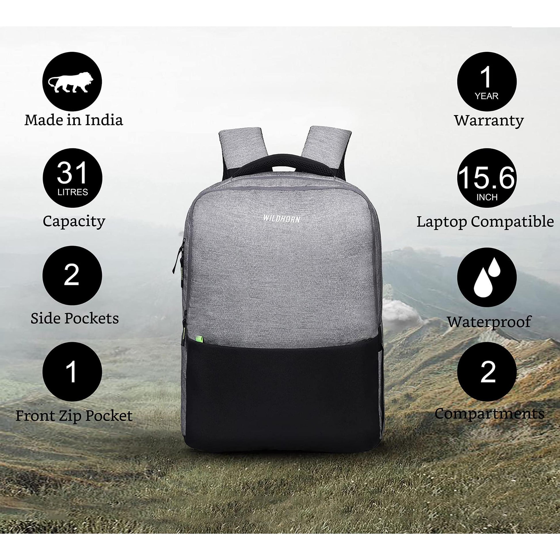 MUNICH Laptop Backpack for Men & Women - WILDHORN