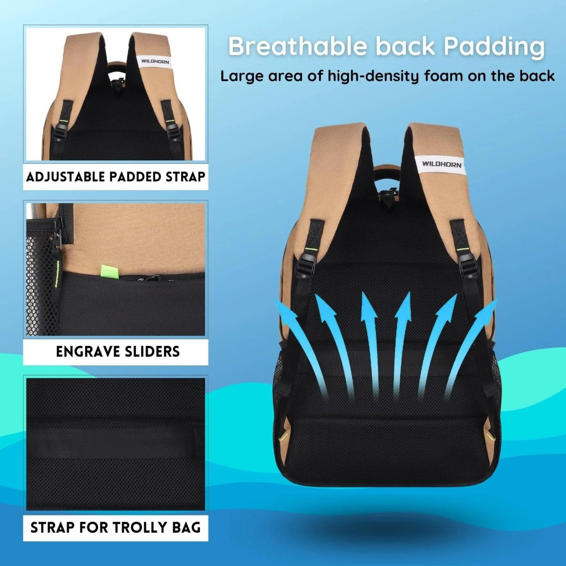 MUNICH Laptop Backpack for Men & Women - WILDHORN