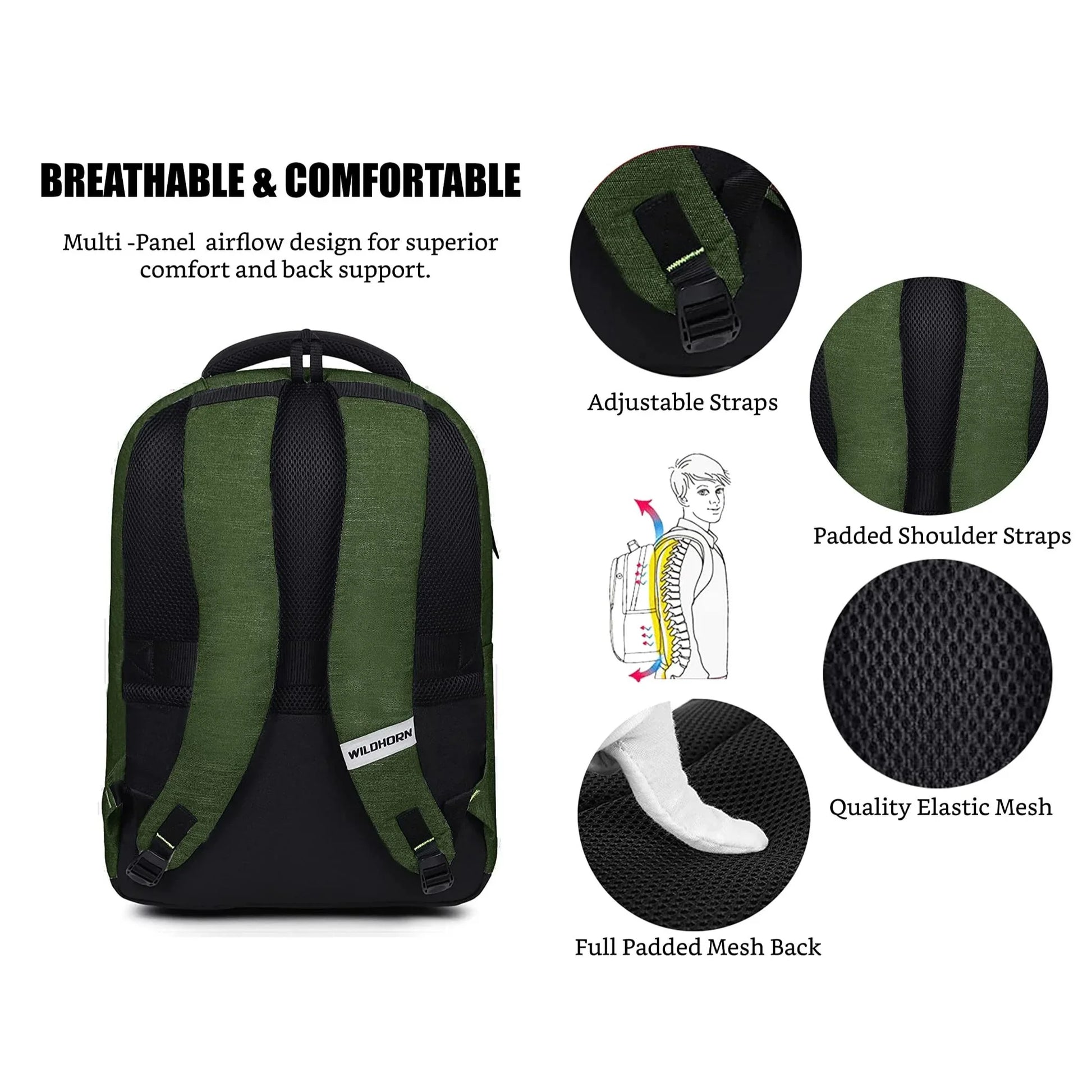 MUNICH Laptop Backpack for Men & Women - WILDHORN