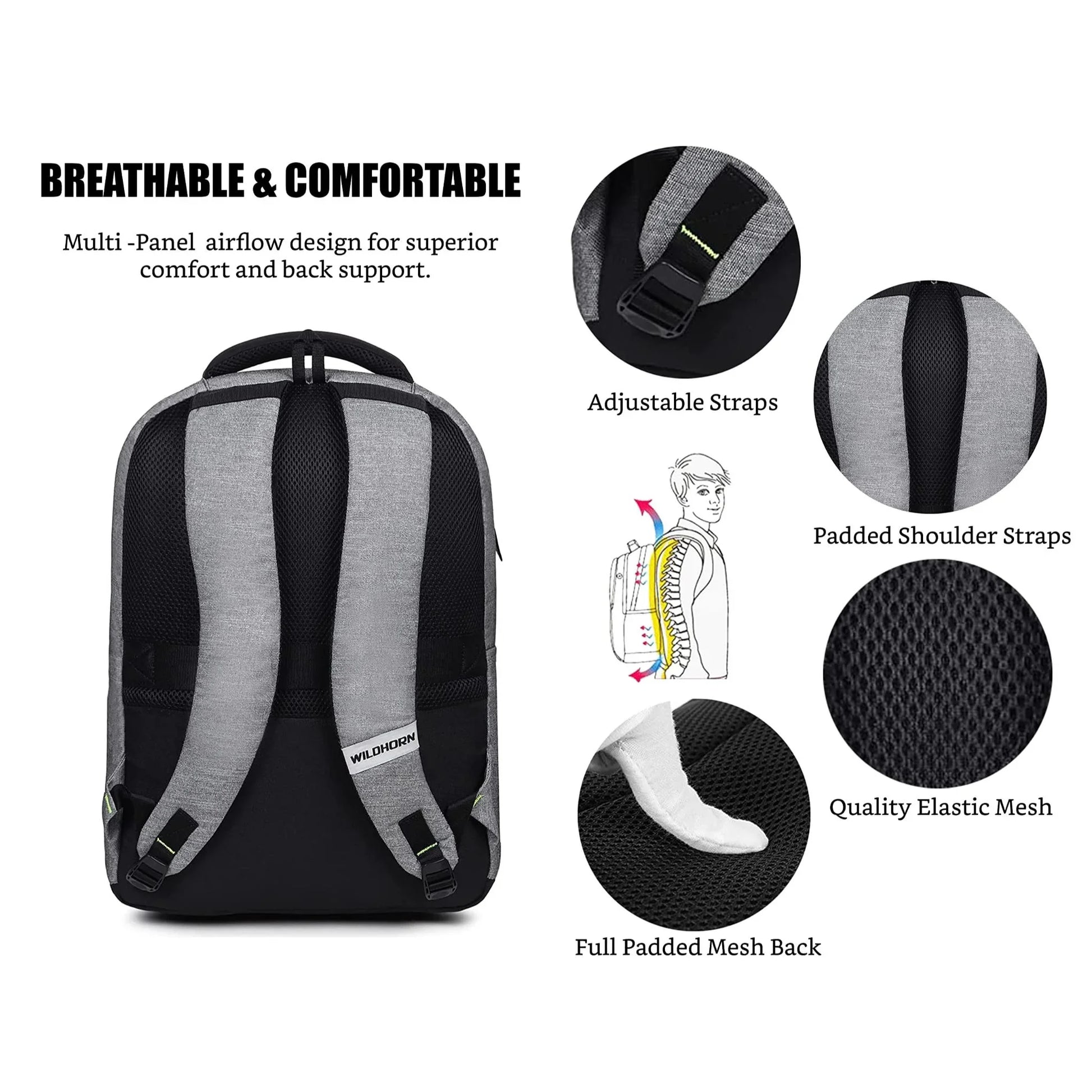 MUNICH Laptop Backpack for Men & Women - WILDHORN