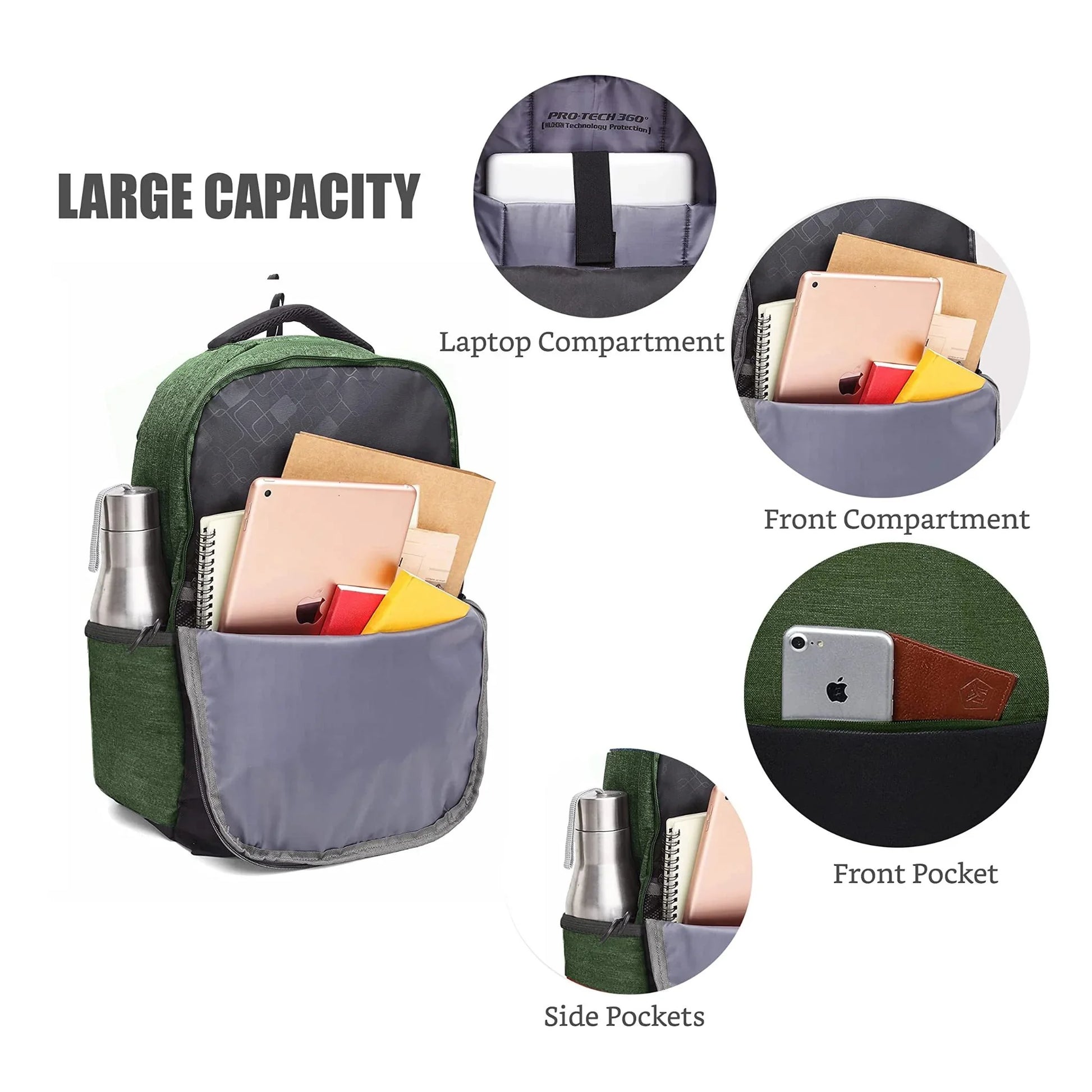 MUNICH Laptop Backpack for Men & Women - WILDHORN