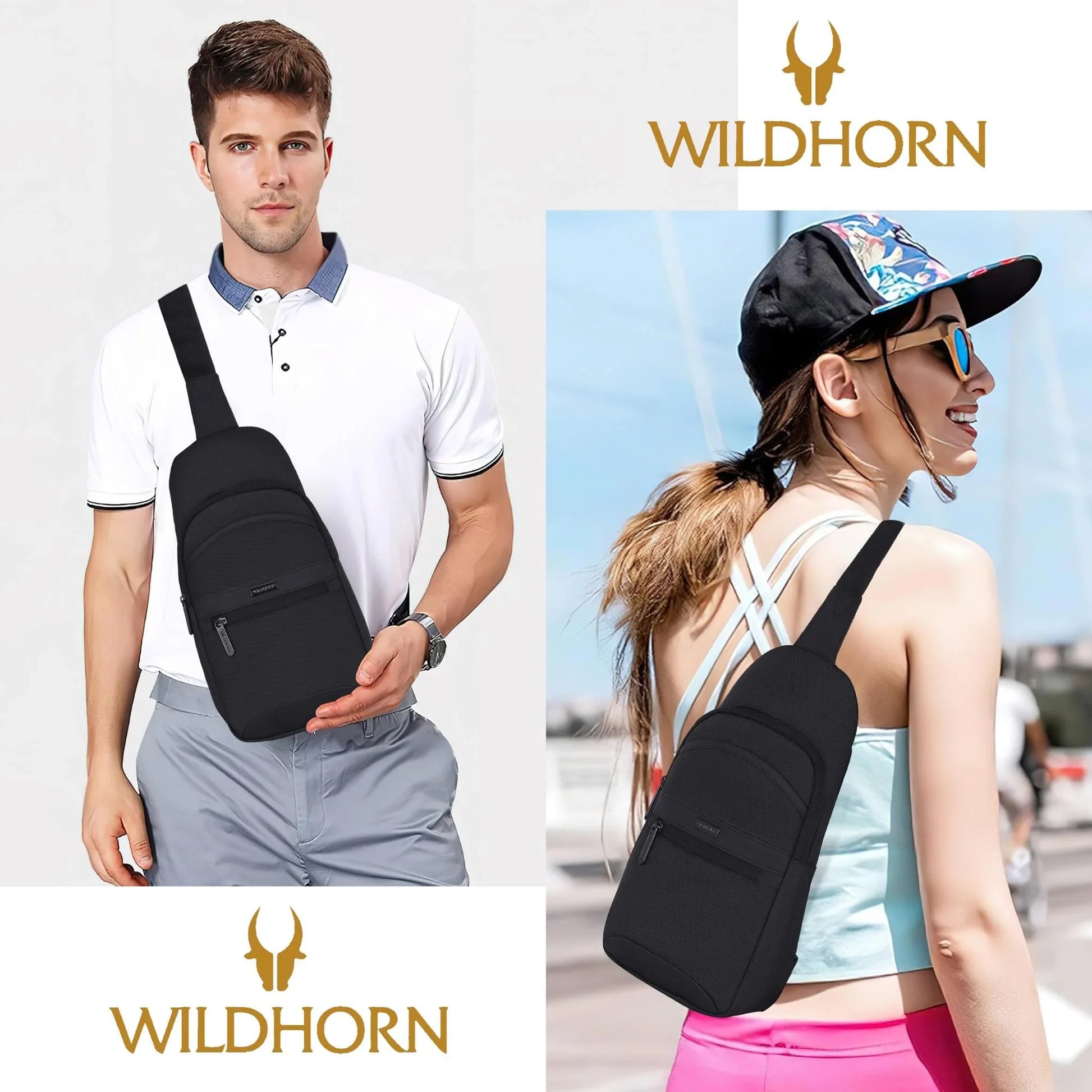NEWCASTLE Crossbody Shoulder Chest Bag for Men & Women - WILDHORN