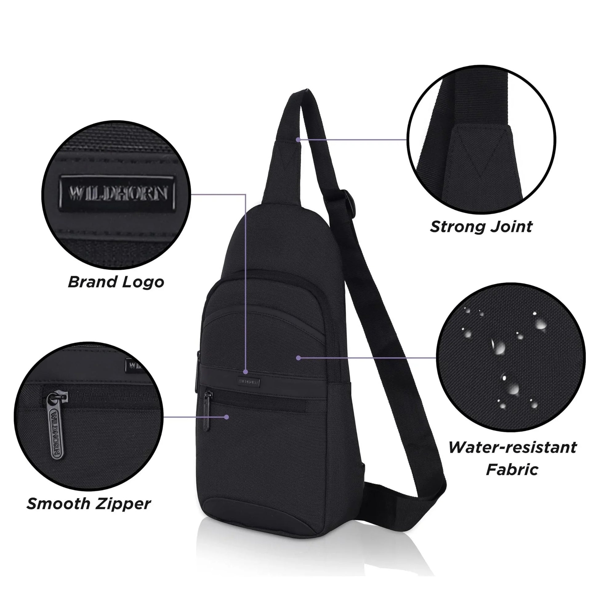 NEWCASTLE Crossbody Shoulder Chest Bag for Men & Women - WILDHORN