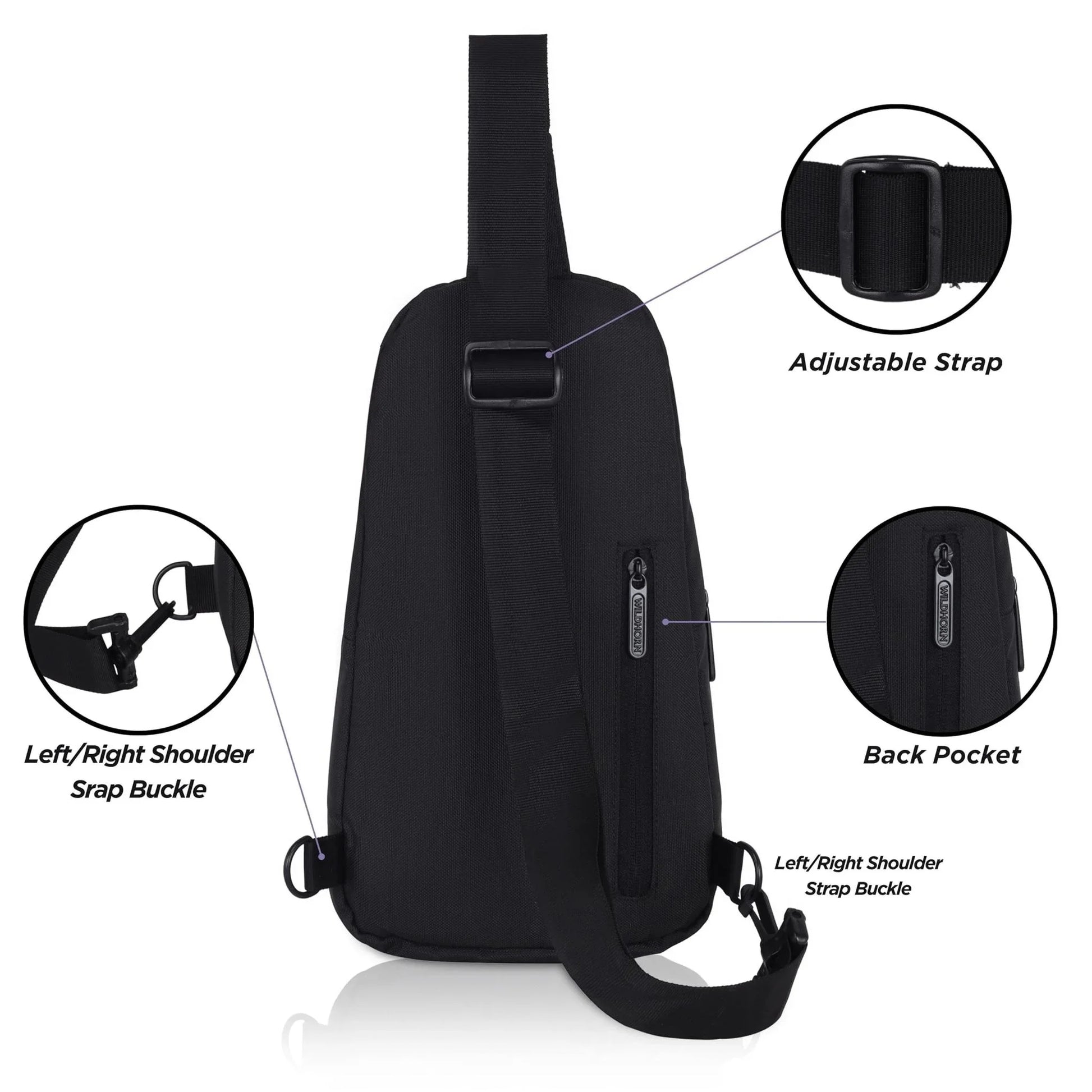 NEWCASTLE Crossbody Shoulder Chest Bag for Men & Women - WILDHORN