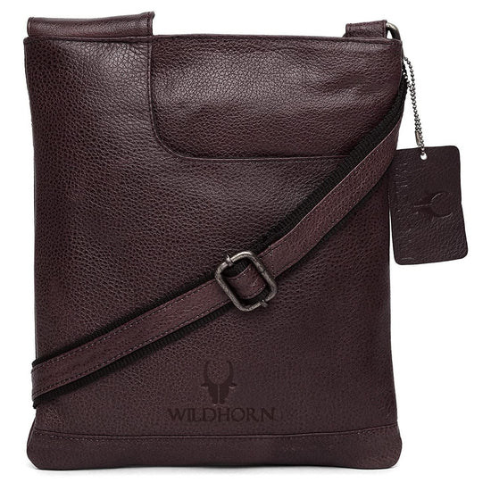 NEWPORT Leather Sling Bag for Men - WILDHORN