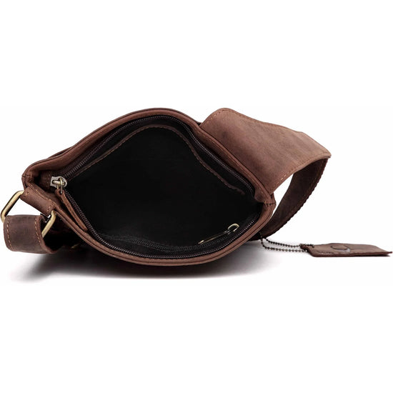 NEWPORT Leather Sling Bag for Men - WILDHORN