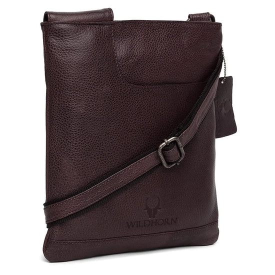 NEWPORT Leather Sling Bag for Men - WILDHORN