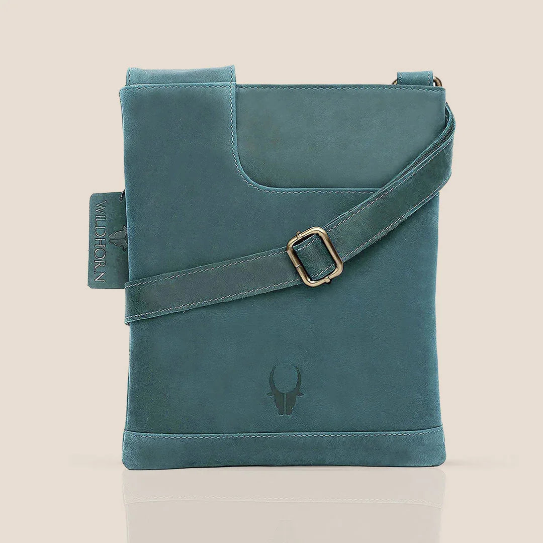 NEWPORT Leather Sling Bag for Men - WILDHORN