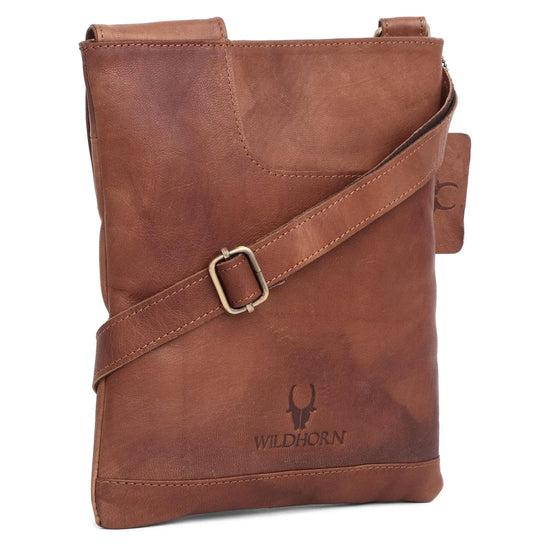 NEWPORT Leather Sling Bag for Men - WILDHORN