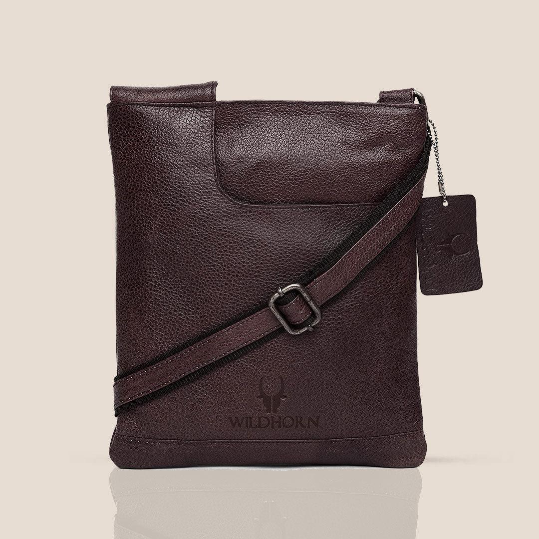 NEWPORT Leather Sling Bag for Men - WILDHORN