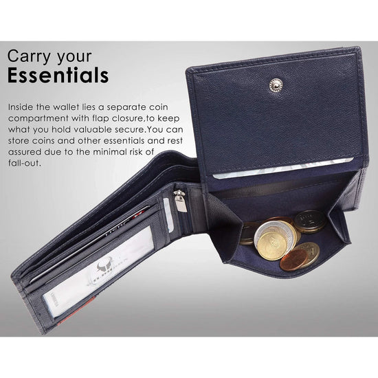 NICHOLAS Protected Leather Wallet for Men - WILDHORN