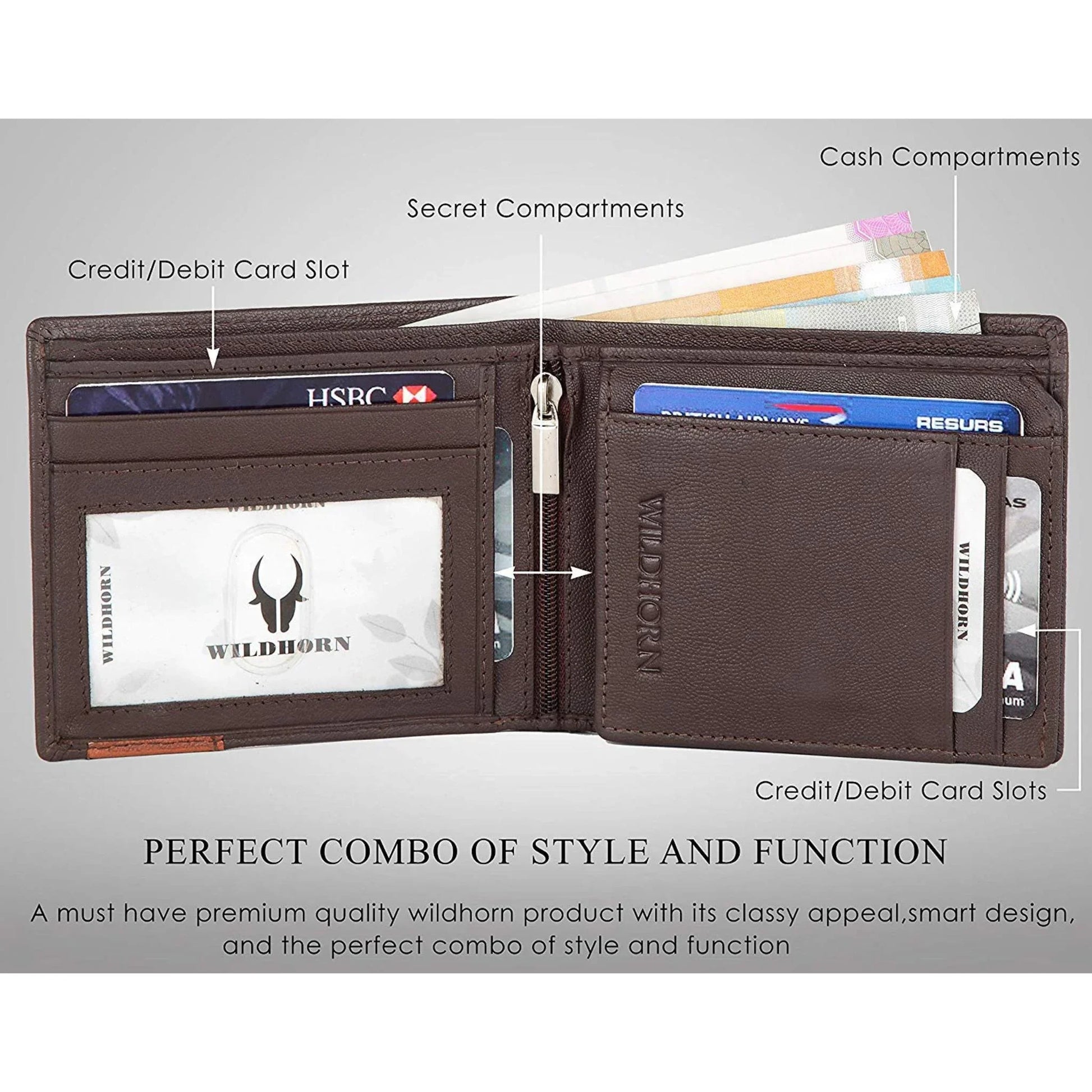 NICHOLAS Protected Leather Wallet for Men - WILDHORN