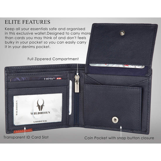 NICHOLAS Protected Leather Wallet for Men - WILDHORN